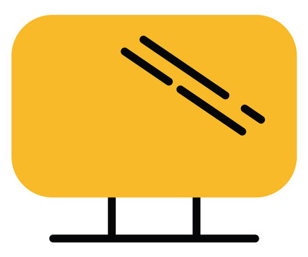 Gaming monitor, illustration, vector on a white background.のイラスト素材