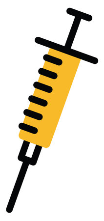 Health injection, illustration, vector on a white background.のイラスト素材