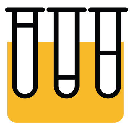 Lab jars, illustration, vector on a white background.のイラスト素材