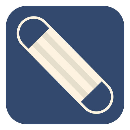 White face mask, illustration, vector on a white background.のイラスト素材