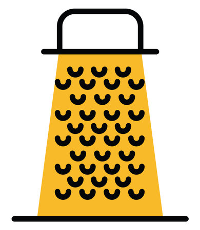 Kitchen grater, illustration, vector on a white background.のイラスト素材