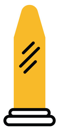 Police bullet , illustration, vector on a white background.のイラスト素材