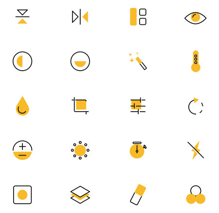 Photo editor , illustration, vector on a white background.のイラスト素材