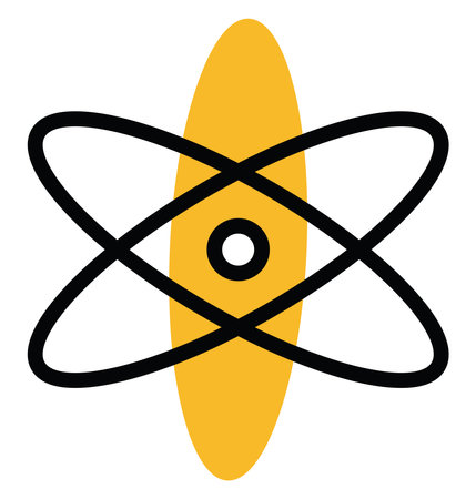 Physics school, illustration, vector on a white background.のイラスト素材