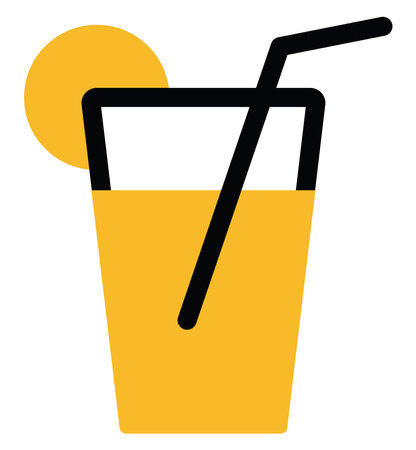 Vacation juice, illustration, vector on a white background.のイラスト素材