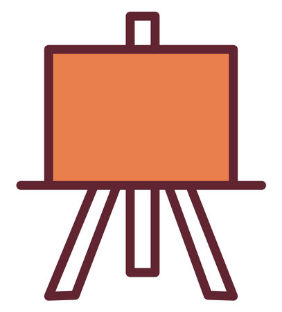 Art board, illustration, vector on a white background.のイラスト素材