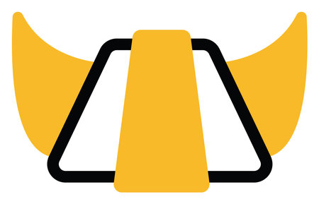 Bakery croissant, illustration, vector on a white background.のイラスト素材