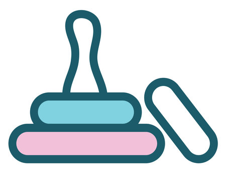 Baby color toy, illustration, vector on a white background.のイラスト素材