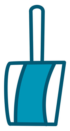 Dusting pan, illustration, vector on a white background.のイラスト素材