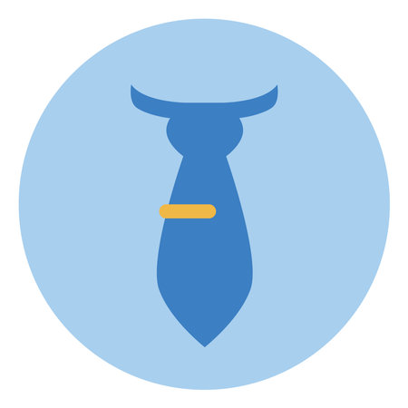 Fathers day tie, illustration, vector on a white background.のイラスト素材