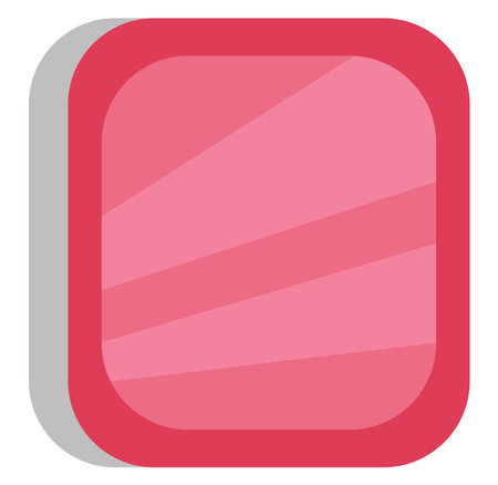 Pink mirror, illustration, vector on a white background.のイラスト素材