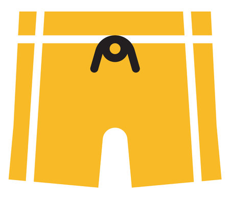 Gym shorts, illustration, vector on a white background.のイラスト素材