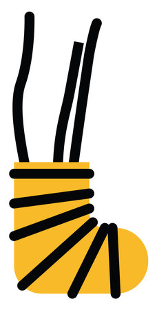 Hospital traumatology, illustration, vector on a white background.のイラスト素材