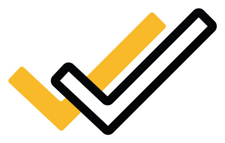 Seen message icon, illustration, vector on a white background.