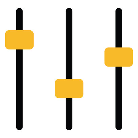 Settings icon, illustration, vector on a white background.