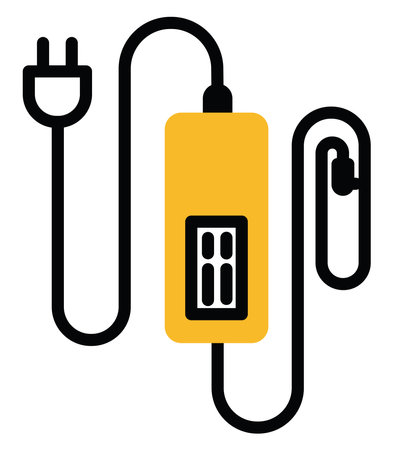 PC adapter, illustration, vector on a white background.のイラスト素材