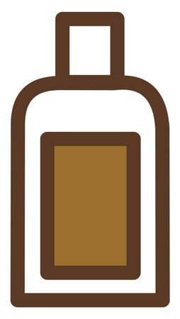 Pet shampoo, illustration, vector on a white background.のイラスト素材