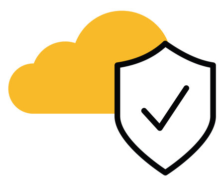 PC Security, illustration, vector on a white background.のイラスト素材