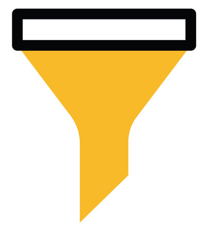 PC Filter, illustration, vector on a white background.のイラスト素材