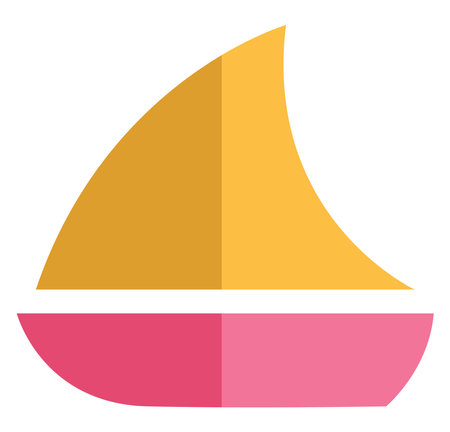 Travel ship, illustration, vector on a white background.のイラスト素材