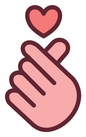 Valentines day love and caring, illustration, vector on a white background.のイラスト素材