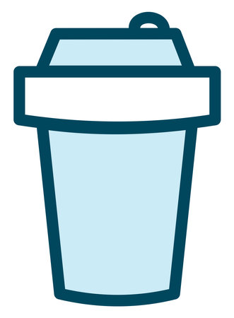 Winter drink, illustration, vector on a white background.のイラスト素材