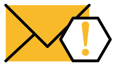 Ads spam mail, illustration, vector on a white background.のイラスト素材
