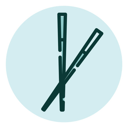Kitchen sticks, illustration, vector on a white background.のイラスト素材