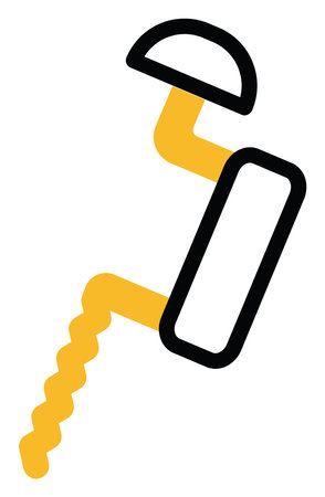 Construction hacksaw, illustration, vector on a white background.のイラスト素材