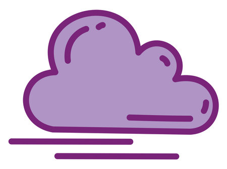 Cloud tool, illustration, vector on a white background.のイラスト素材