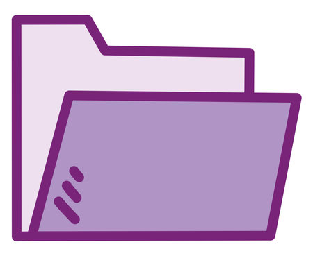 Folder tool, illustration, vector on a white background.のイラスト素材