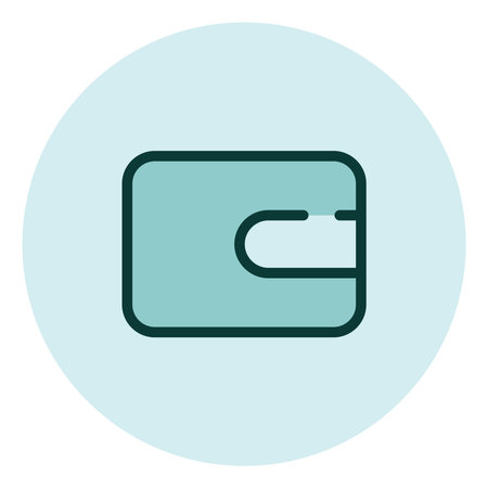 E Commercial wallet, illustration, vector on a white background.のイラスト素材