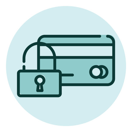 Commercial credit card, illustration, vector on a white background.のイラスト素材
