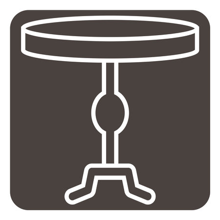 Round table, illustration, vector on a white background.のイラスト素材