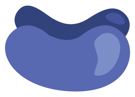 Blue hotdog, illustration, vector on a white background.のイラスト素材