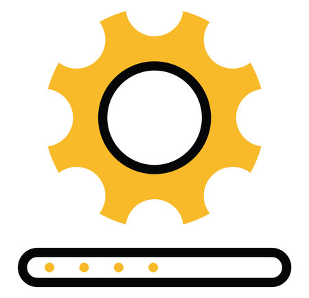 Network settings, illustration, vector on a white background.