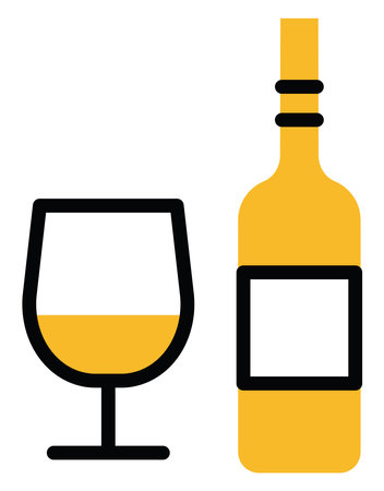 Recycling glass, illustration, vector on a white background.のイラスト素材