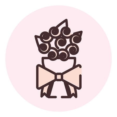 Valentines day flowers, illustration, vector on a white background.のイラスト素材