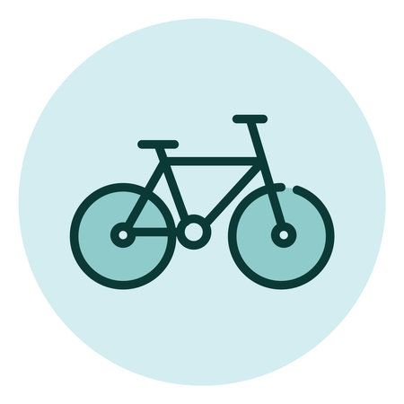 Mountain bike, illustration, vector on a white background.のイラスト素材