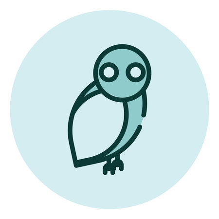 Wild owl, illustration, vector on a white background.のイラスト素材