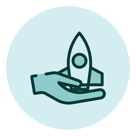 Business project launch, illustration, vector on a white background.のイラスト素材