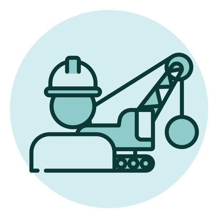 Business industry construction, illustration, vector on a white background.のイラスト素材
