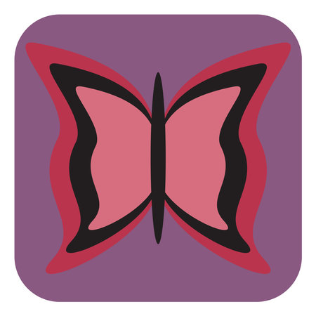 Exotic butterfly, illustration, vector on a white background.のイラスト素材