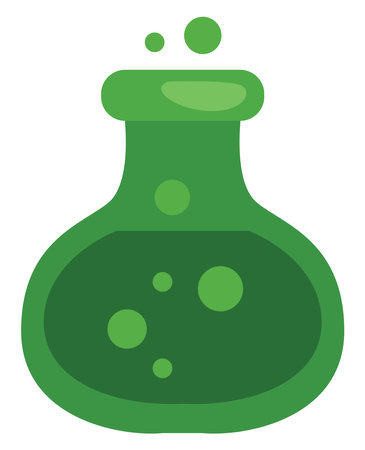 Halloween potion, illustration, vector on a white background.のイラスト素材