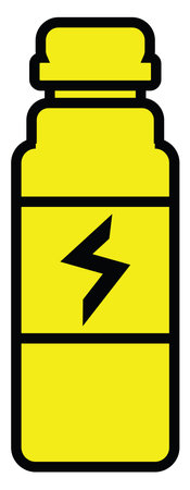 Gym thermos, illustration, vector on a white background.のイラスト素材