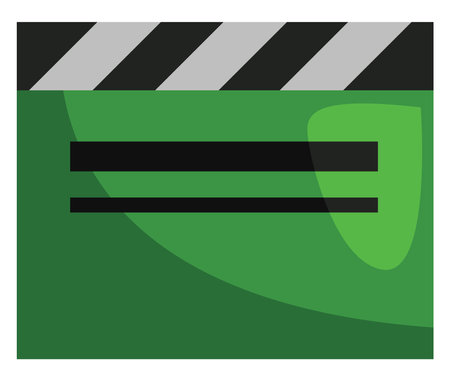 Movie board, illustration, vector on a white background.のイラスト素材