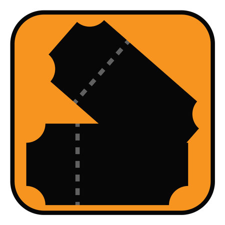 Movie tickets, illustration, vector on a white background.のイラスト素材