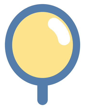 Self care mirror, illustration, vector on a white background.のイラスト素材