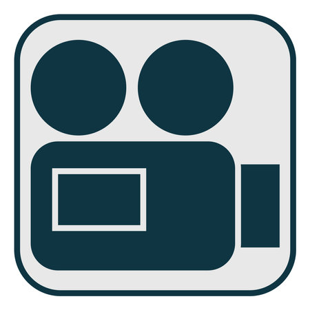 Camera icon, illustration, vector on a white background.のイラスト素材