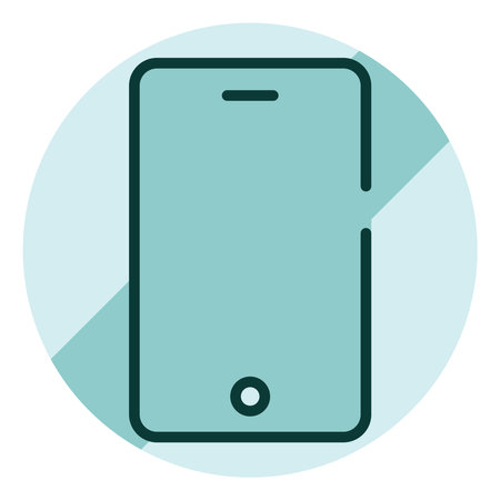 Warning sign no mobile phones, illustration, vector on a white background.のイラスト素材